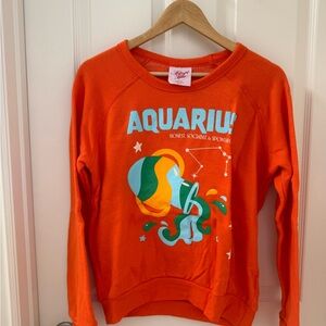 Midnight Rider Orange Aquarius Sweatshirt